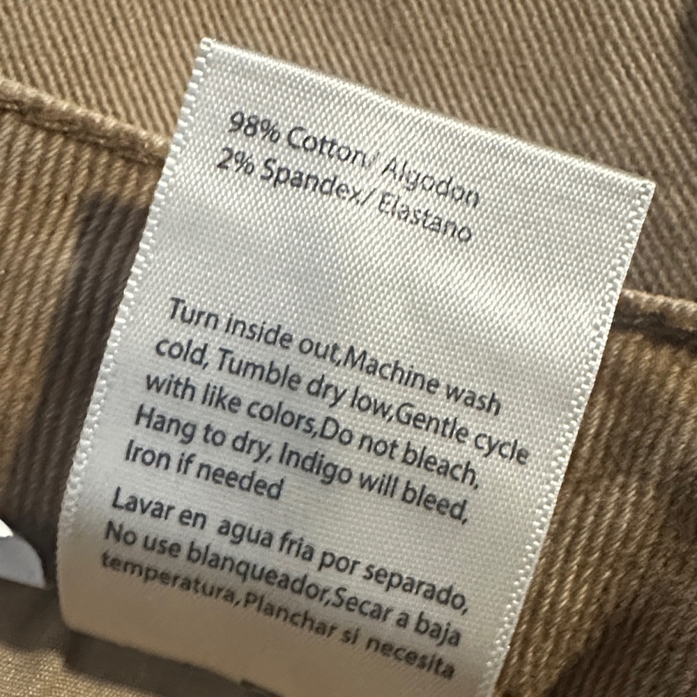 Risen High-Rise Wide-Leg Jeans in Camel - Picture 5 of 5